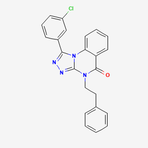 1-(3-chlorophenyl)-4-phenethyl-[1,2,4]triazolo[4,3-a]quinazolin-5(4H)-one