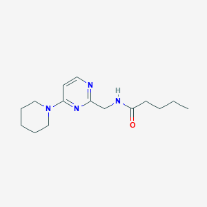 N-((4-(piperidin-1-yl)pyrimidin-2-yl)methyl)pentanamide