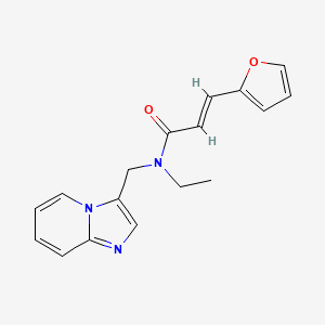 (E)-N-ethyl-3-(furan-2-yl)-N-(imidazo[1,2-a]pyridin-3-ylmethyl)acrylamide