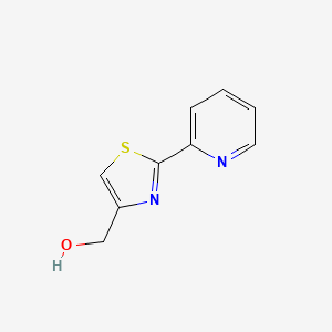 molecular formula C9H8N2OS B2931381 [2-(Pyridin-2-yl)-1,3-thiazol-4-yl]methanol CAS No. 173838-59-0