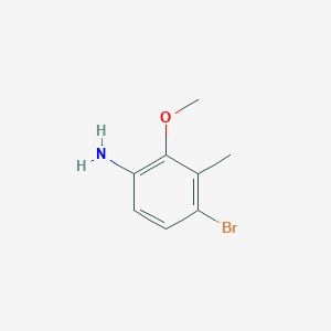 molecular formula C8H10BrNO B2931393 4-Bromo-2-methoxy-3-methylaniline CAS No. 1208077-61-5