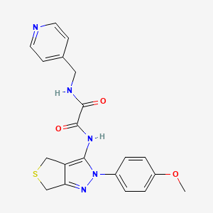 molecular formula C20H19N5O3S B2931401 N1-(2-(4-methoxyphenyl)-4,6-dihydro-2H-thieno[3,4-c]pyrazol-3-yl)-N2-(pyridin-4-ylmethyl)oxalamide CAS No. 900010-08-4