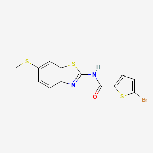 molecular formula C13H9BrN2OS3 B2931405 5-bromo-N-(6-(methylthio)benzo[d]thiazol-2-yl)thiophene-2-carboxamide CAS No. 899941-46-9