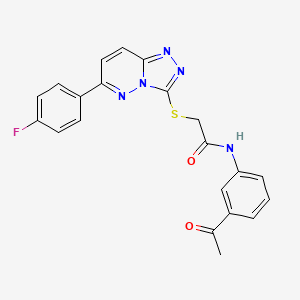 N-(3-acetylphenyl)-2-{[6-(4-fluorophenyl)-[1,2,4]triazolo[4,3-b]pyridazin-3-yl]sulfanyl}acetamide