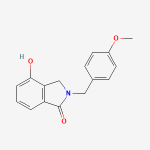 molecular formula C16H15NO3 B2931412 4-Hydroxy-2-[(4-methoxyphenyl)methyl]-2,3-dihydro-1H-isoindol-1-one CAS No. 2044714-11-4