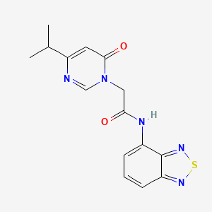 N-(benzo[c][1,2,5]thiadiazol-4-yl)-2-(4-isopropyl-6-oxopyrimidin-1(6H)-yl)acetamide