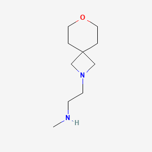 molecular formula C10H20N2O B2931425 Methyl(2-{7-oxa-2-azaspiro[3.5]nonan-2-yl}ethyl)amine CAS No. 1522150-56-6
