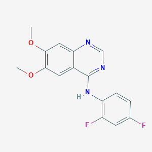 N-(2,4-difluorophenyl)-6,7-dimethoxyquinazolin-4-amine