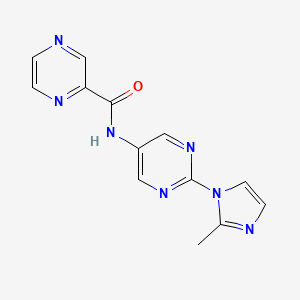 N-(2-(2-methyl-1H-imidazol-1-yl)pyrimidin-5-yl)pyrazine-2-carboxamide