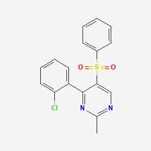 5-(Benzenesulfonyl)-4-(2-chlorophenyl)-2-methylpyrimidine