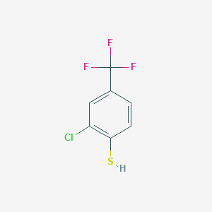 molecular formula C7H4ClF3S B2931456 2-Chloro-4-trifluoromethylbenzenethiol CAS No. 148000-30-0