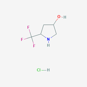 5-(Trifluoromethyl)pyrrolidin-3-ol;hydrochloride