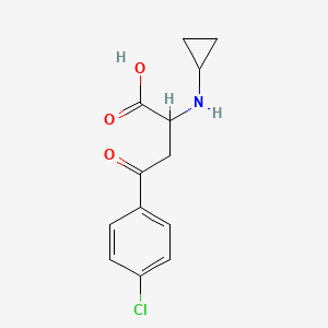 4-(4-Chlorophenyl)-2-(cyclopropylamino)-4-oxobutanoic acid