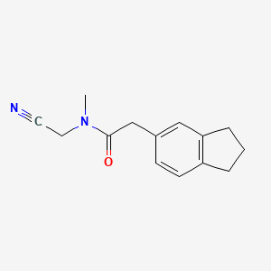 molecular formula C14H16N2O B2931466 N-(cyanomethyl)-2-(2,3-dihydro-1H-inden-5-yl)-N-methylacetamide CAS No. 1311640-52-4