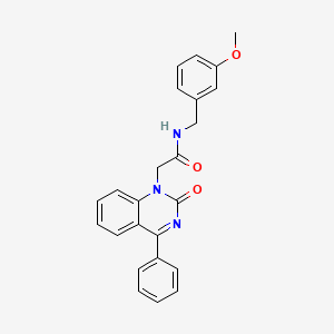 molecular formula C24H21N3O3 B2931474 N-(3-methoxybenzyl)-2-(2-oxo-4-phenylquinazolin-1(2H)-yl)acetamide CAS No. 932457-41-5