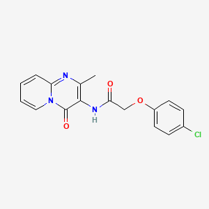 molecular formula C17H14ClN3O3 B2931490 2-(4-chlorophenoxy)-N-(2-methyl-4-oxo-4H-pyrido[1,2-a]pyrimidin-3-yl)acetamide CAS No. 946335-77-9