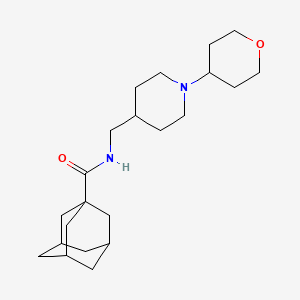 (3r,5r,7r)-N-((1-(tetrahydro-2H-pyran-4-yl)piperidin-4-yl)methyl)adamantane-1-carboxamide