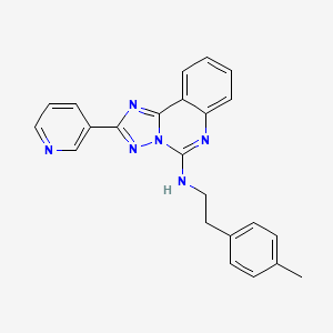N-[2-(4-methylphenyl)ethyl]-2-pyridin-3-yl[1,2,4]triazolo[1,5-c]quinazolin-5-amine