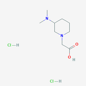 2-[3-(Dimethylamino)piperidin-1-yl]acetic acid;dihydrochloride