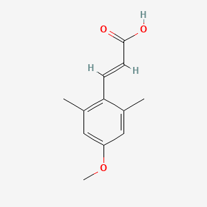 molecular formula C12H14O3 B2931499 (2E)-3-(4-methoxy-2,6-dimethylphenyl)prop-2-enoic acid CAS No. 161869-51-8
