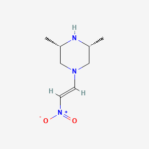 (3R,5S)-3,5-dimethyl-1-[(E)-2-nitroethenyl]piperazine