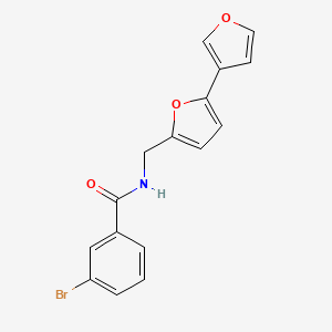 N-([2,3'-bifuran]-5-ylmethyl)-3-bromobenzamide