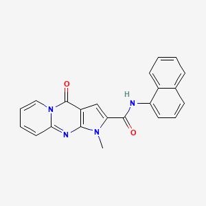 1-methyl-N-(naphthalen-1-yl)-4-oxo-1,4-dihydropyrido[1,2-a]pyrrolo[2,3-d]pyrimidine-2-carboxamide