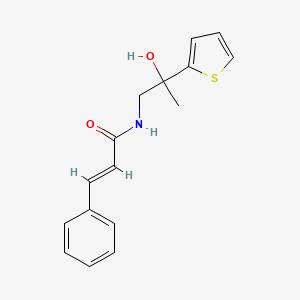 N-(2-hydroxy-2-(thiophen-2-yl)propyl)cinnamamide