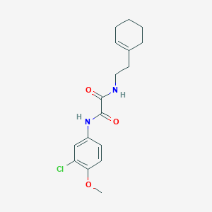 N'-(3-chloro-4-methoxyphenyl)-N-[2-(cyclohexen-1-yl)ethyl]oxamide