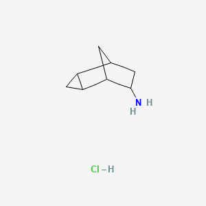 molecular formula C8H14ClN B2931537 Tricyclo[3.2.1.0,2,4]octan-6-amine hydrochloride CAS No. 2060063-23-0