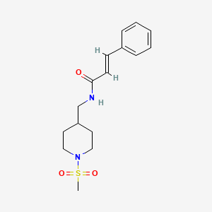 N-((1-(methylsulfonyl)piperidin-4-yl)methyl)cinnamamide