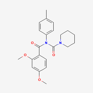 molecular formula C22H26N2O4 B2931546 N-(2,4-dimethoxybenzoyl)-N-(p-tolyl)piperidine-1-carboxamide CAS No. 923201-22-3