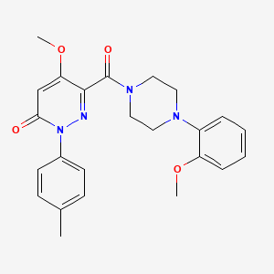 5-methoxy-6-(4-(2-methoxyphenyl)piperazine-1-carbonyl)-2-(p-tolyl)pyridazin-3(2H)-one