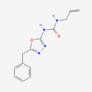 molecular formula C13H14N4O2 B2931575 1-Allyl-3-(5-benzyl-1,3,4-oxadiazol-2-yl)urea CAS No. 1207054-28-1