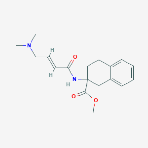 Methyl 2-[[(E)-4-(dimethylamino)but-2-enoyl]amino]-3,4-dihydro-1H-naphthalene-2-carboxylate