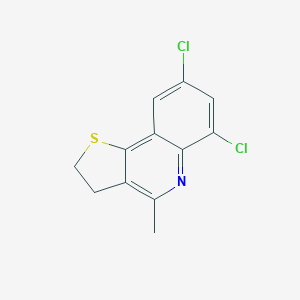 molecular formula C12H9Cl2NS B293158 6,8-Dichloro-4-methyl-2,3-dihydrothieno[3,2-c]quinoline 