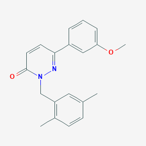 molecular formula C20H20N2O2 B2931588 2-(2,5-dimethylbenzyl)-6-(3-methoxyphenyl)pyridazin-3(2H)-one CAS No. 922927-31-9