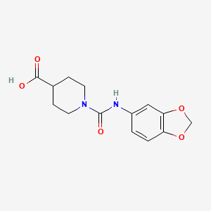 1-[(1,3-Benzodioxol-5-ylamino)carbonyl]-4-piperidinecarboxylic acid