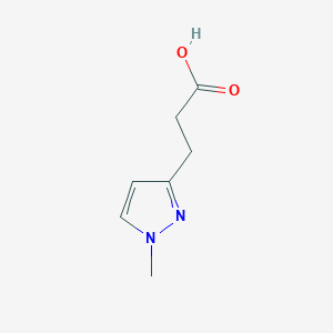 molecular formula C7H10N2O2 B2931606 3-(1-甲基-1H-吡唑-3-基)丙酸 CAS No. 1006440-24-9