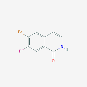 molecular formula C9H5BrFNO B2931610 6-bromo-7-fluoro-2H-isoquinolin-1-one CAS No. 1938129-80-6