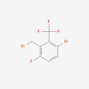 molecular formula C8H4Br2F4 B2931642 3-Bromo-6-fluoro-2-(trifluoromethyl)benzyl bromide CAS No. 2091622-35-2