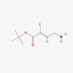 Tert-butyl (Z)-4-amino-2-fluorobut-2-enoate