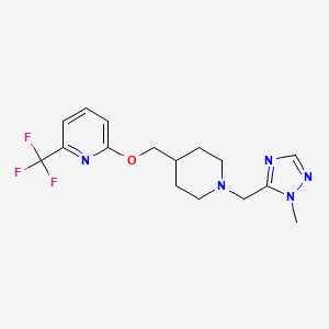 2-[[1-[(2-Methyl-1,2,4-triazol-3-yl)methyl]piperidin-4-yl]methoxy]-6-(trifluoromethyl)pyridine