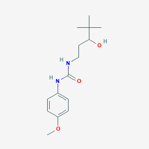 molecular formula C15H24N2O3 B2931665 1-(3-Hydroxy-4,4-dimethylpentyl)-3-(4-methoxyphenyl)urea CAS No. 1396782-86-7