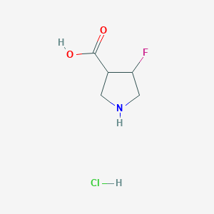 4-Fluoropyrrolidine-3-carboxylic acid;hydrochloride