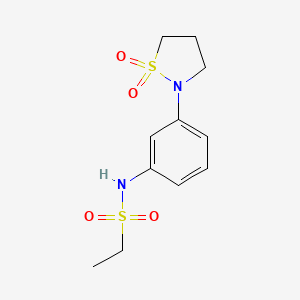 N-(3-(1,1-dioxidoisothiazolidin-2-yl)phenyl)ethanesulfonamide