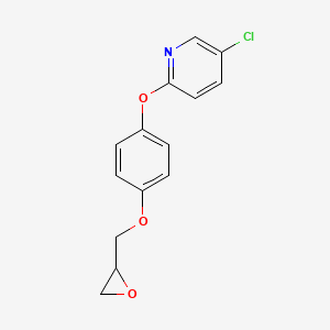 5-Chloro-2-[4-(oxiran-2-ylmethoxy)phenoxy]pyridine