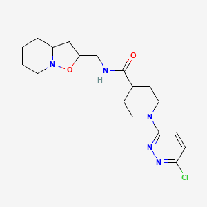 1-(6-chloro-3-pyridazinyl)-N-(hexahydro-2H-isoxazolo[2,3-a]pyridin-2-ylmethyl)-4-piperidinecarboxamide