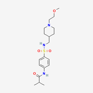 N-(4-(N-((1-(2-methoxyethyl)piperidin-4-yl)methyl)sulfamoyl)phenyl)isobutyramide