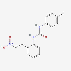molecular formula C16H17N3O3 B2931699 1-(4-Methylphenyl)-3-[2-(2-nitroethyl)phenyl]urea CAS No. 339111-28-3